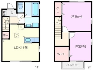 パピルス Ａ棟の物件間取画像